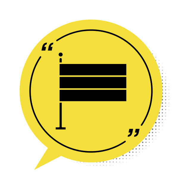 黑色德国国旗图标孤立在白色图片下载