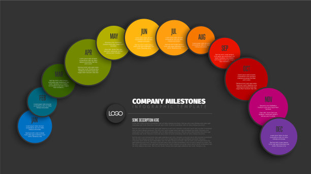 全年时间线模板图片下载