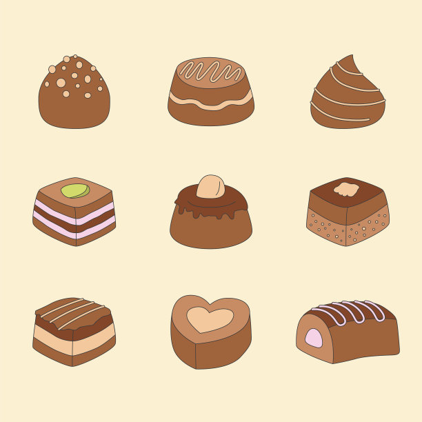 甜巧克力图标集02图片下载