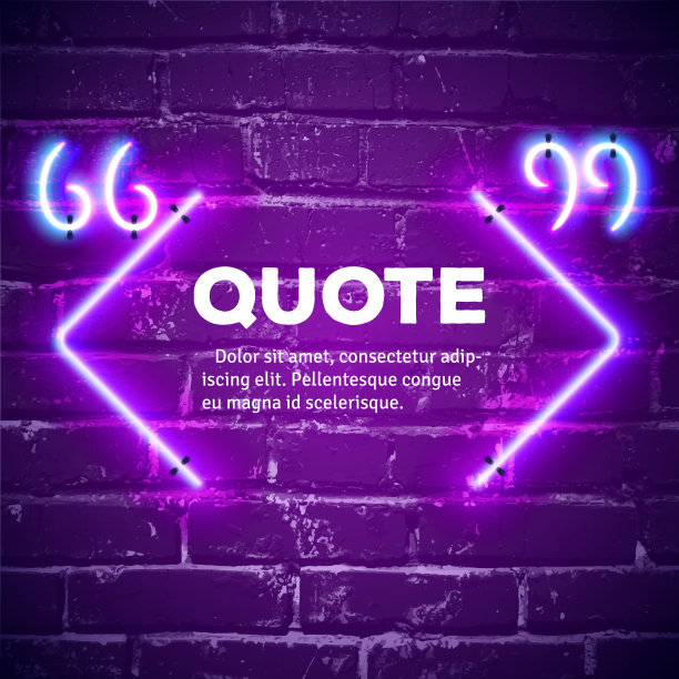 墙上挂着霓虹灯招牌图片下载