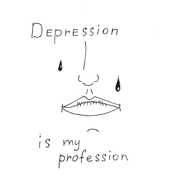 沮丧的脸的图形手绘插图图片下载