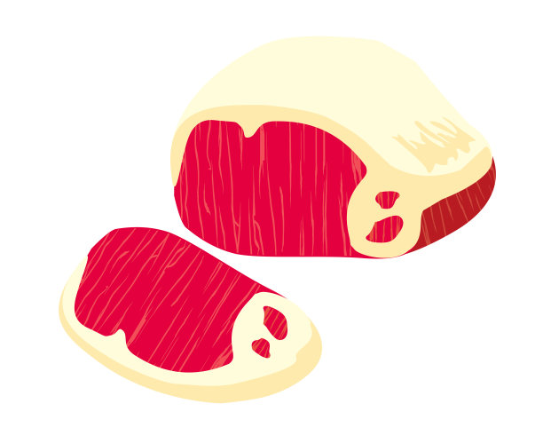 切牛肉插图，日本牛肉插图图片下载