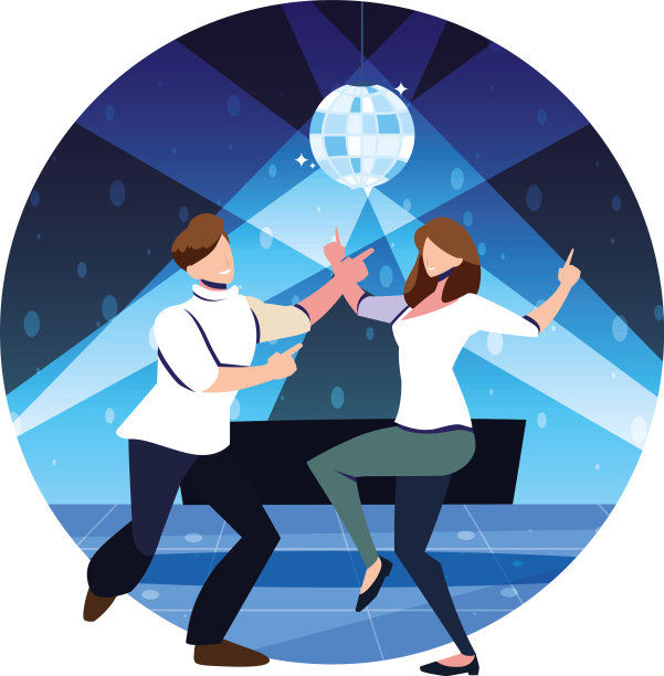 在夜总会聚会上跳舞的情侣图片下载