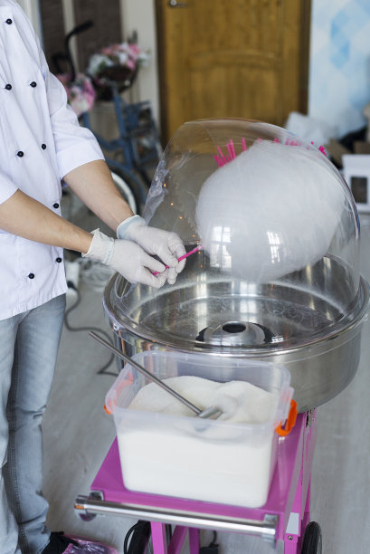 制作棉花糖的机器。图片下载