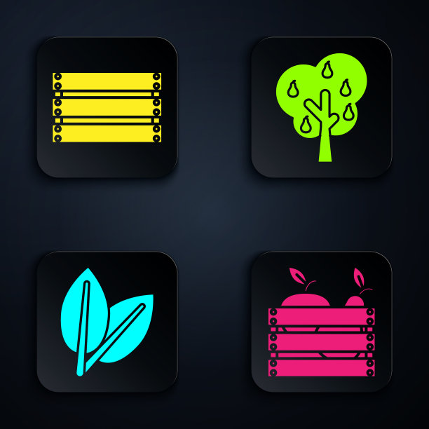 木箱装水果和蔬菜图片下载