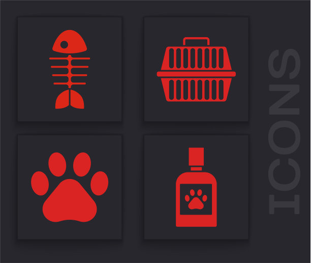 设狗药瓶鱼骨架宠物携带图片下载