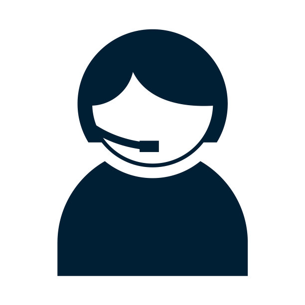 客户服务图标孤立在白色背景图片下载