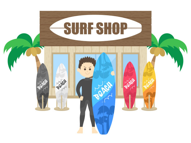 冲浪器材店图片下载