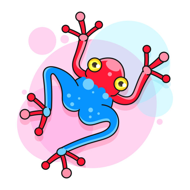 青蛙有趣的夏季排版插图，可以用作印刷的T恤，包，卡片和海报。图片下载