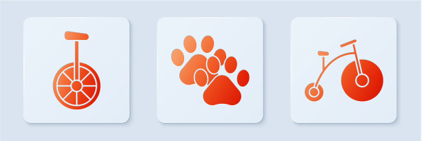 设置爪印独轮车或单轮自行车和图片下载