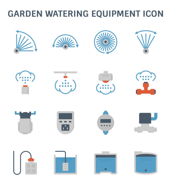 花园浇水图标图片下载