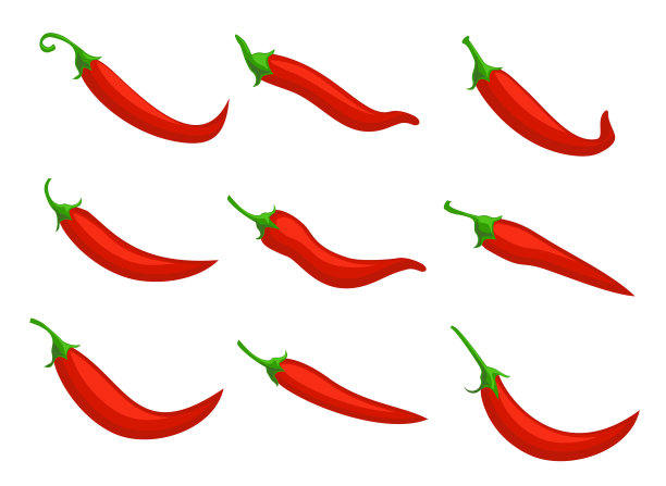 辣椒集辣味，食材红辣图片下载