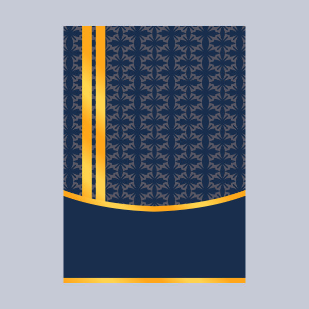 豪华高档菜单设计财务年度报告图片下载