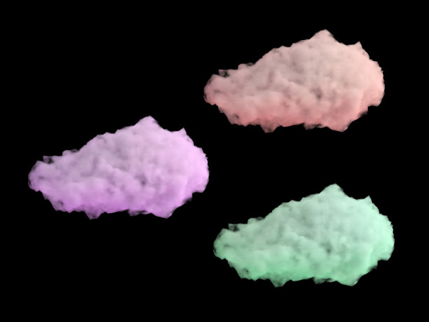 抽象背景与云。三维渲染图片下载