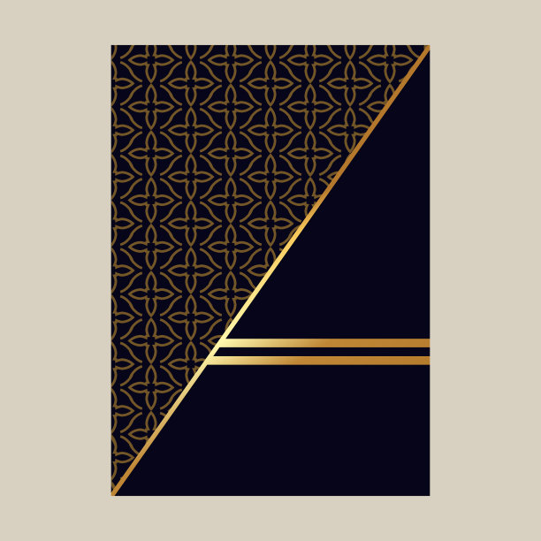 豪华高档菜单设计财务年度报告图片下载