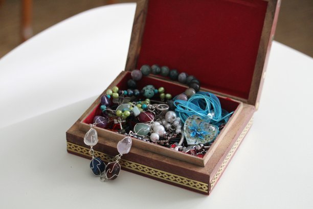 盒装珠宝及配件，项链，手链，吊坠图片下载