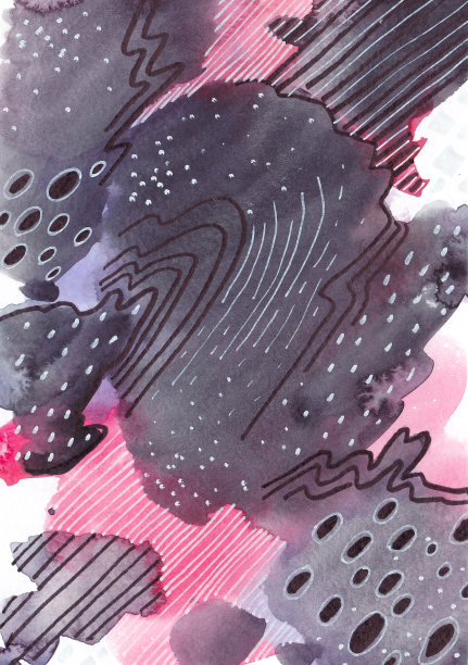 抽象水彩字体绘画艺术家图片下载