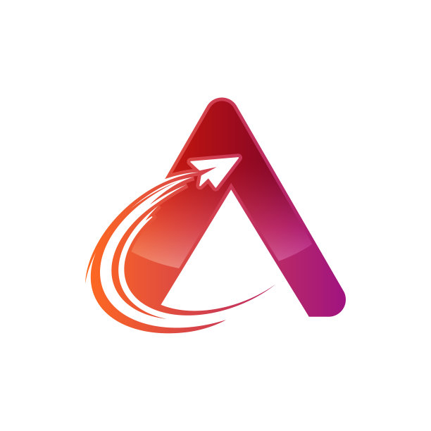 一封航空旅行标志设计模板图片下载