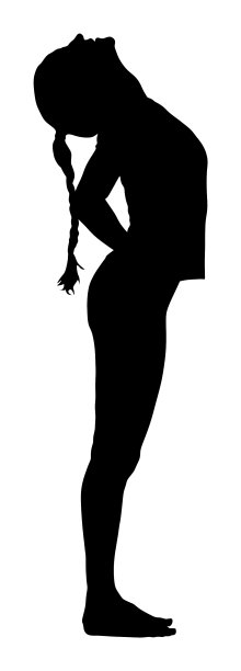 女人练习瑜伽女士瑜伽姿势剪影图片下载