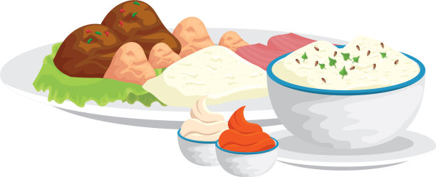 美味的火腿片配菜美味佳肴图片下载