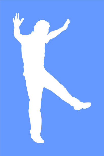 希腊evzone民间舞蹈舞者的剪影图片下载