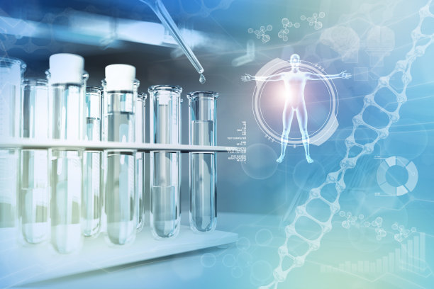 病毒(如2019冠状病毒)饮用水质量检测概念-现代生物技术研究临床实验室证明，医学3D插图图片下载