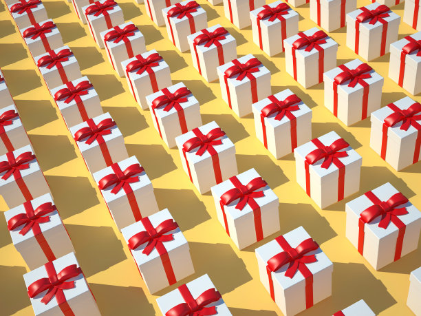 3D礼盒图案- 3D渲染图片下载