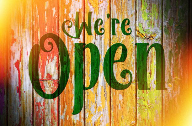 开放的标志图片下载