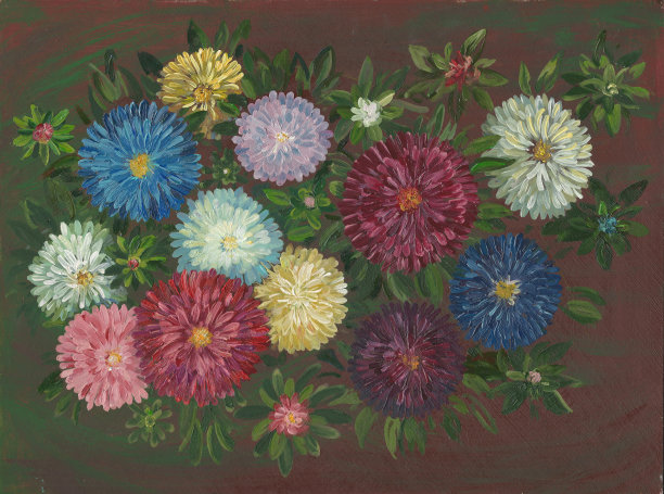 《花静物》油画图片下载