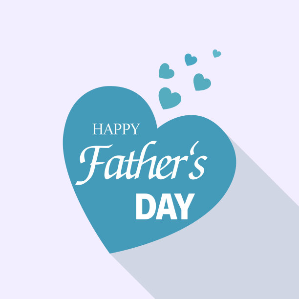 父亲节贺卡(蓝色)快乐图片下载
