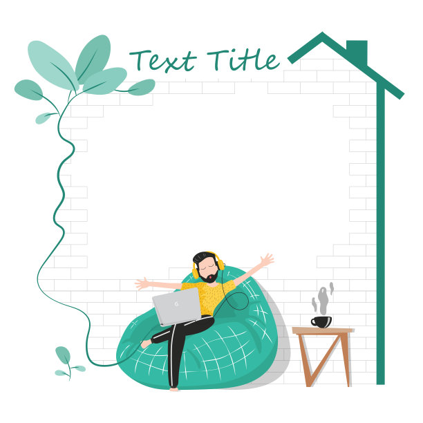 人们下班后在家上网、听音乐以支持心理健康图片下载