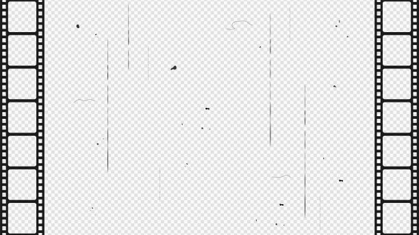 薄膜条隔离在透明背景上。矢量插图。图片下载