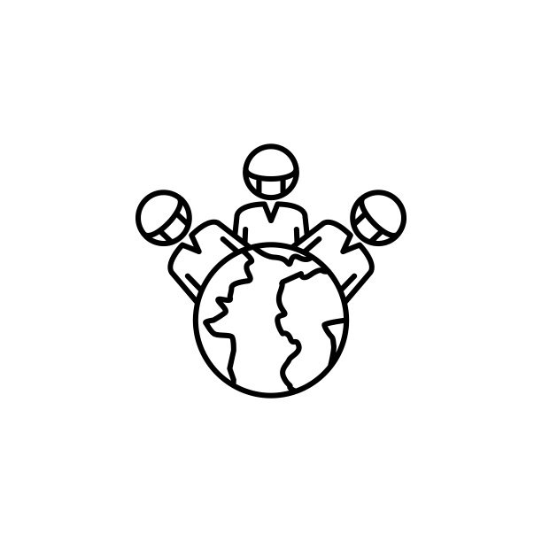 疫情过后快乐的人们线条插画图标图片下载