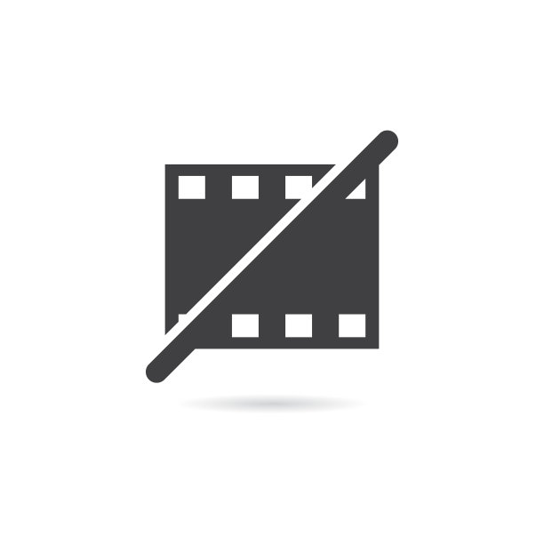 矢量孤立没有电影或媒体图标图片下载