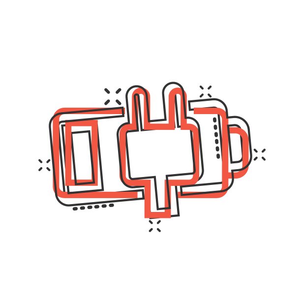 漫画风格的电池充电图标。功率级卡通矢量插图在白色孤立的背景。锂蓄电池飞溅效应经营理念。图片下载