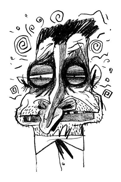 系着领结的男士衬衫黑白插画图片下载