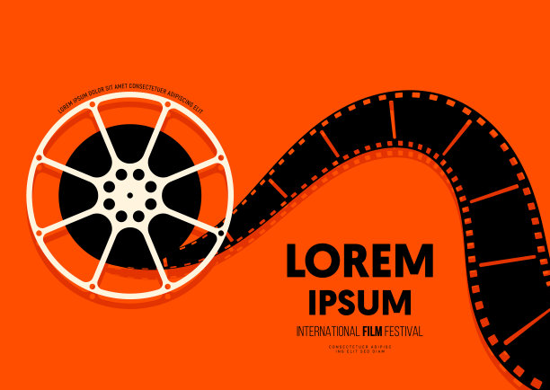 电影和电影海报设计模板背景现代复古复古的风格图片下载