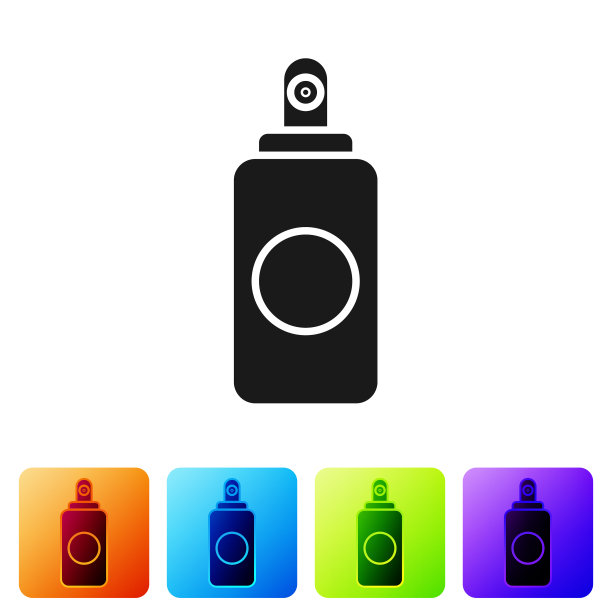 黑色喷雾可用于空气清新发胶图片下载