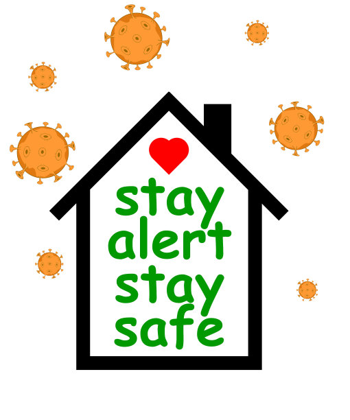 对于冠状病毒，保持警惕，保持安全图片下载