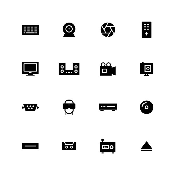 多媒体图标图片下载