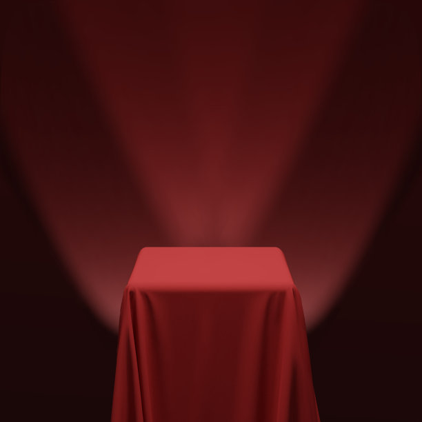 覆盖立方体或矢量图的红色织物图片下载