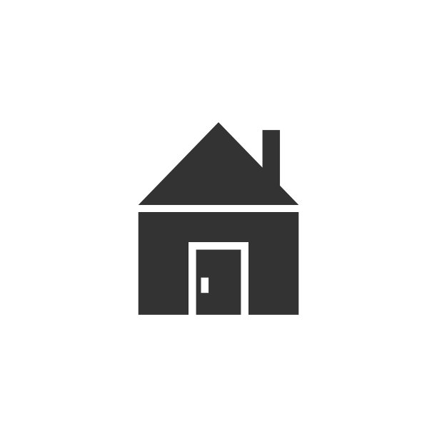 扁平风格的房屋建筑图标图片下载