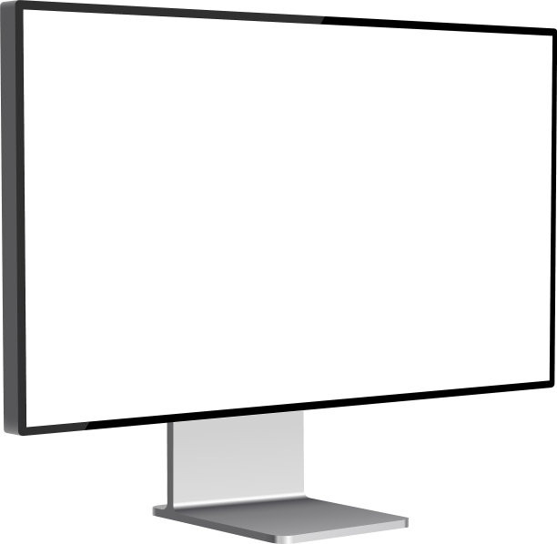 现代电脑显示器样机侧视图图片下载