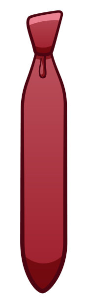 勃艮第领带上的白色背景孤立图片下载