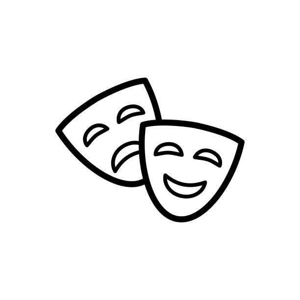 时尚口罩图标扁平矢量模板设计图片下载