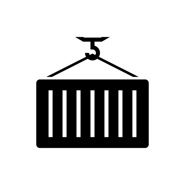 集装箱图标平面矢量模板设计新潮图片下载