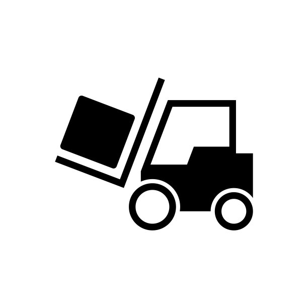 叉车图标平面矢量模板设计新潮图片下载