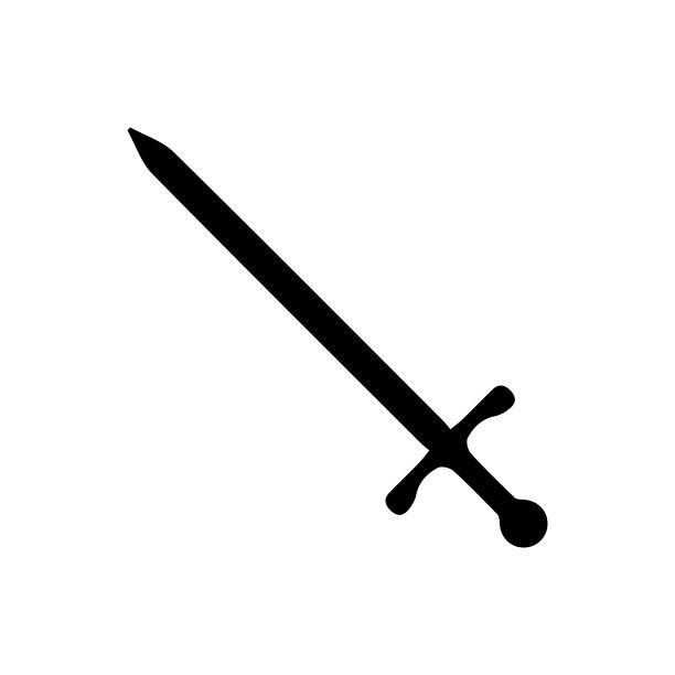 剑图标平面矢量模板设计流行图片下载