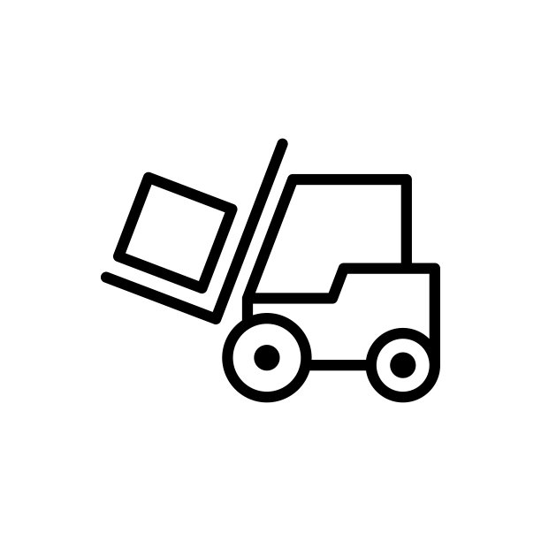 叉车图标平面矢量模板设计新潮图片下载