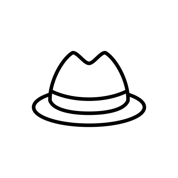 帽子图标平面矢量模板设计流行图片下载